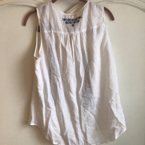 White Tank Blouse - Picture 2 of 2